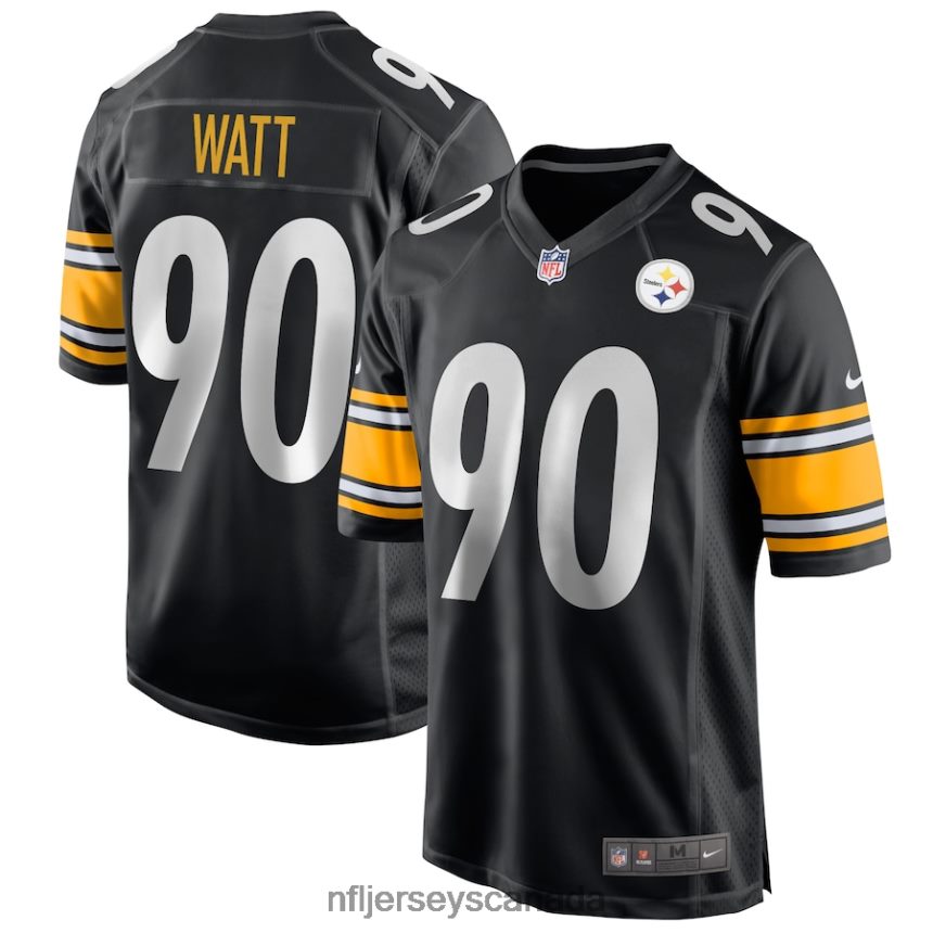 Men Pittsburgh Steelers T.J. Watt Nike Black Game Jersey Clothing NFL TBXFR687