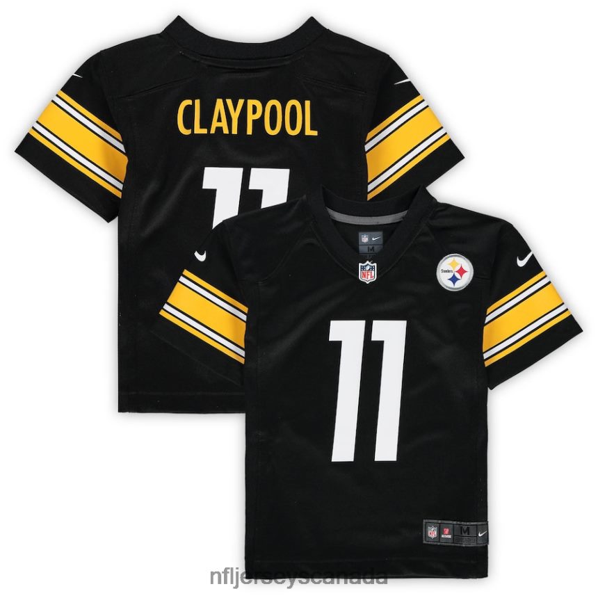 Men Preschool Pittsburgh Steelers Chase Claypool Nike Black Game Jersey Clothing NFL TBXFR61687