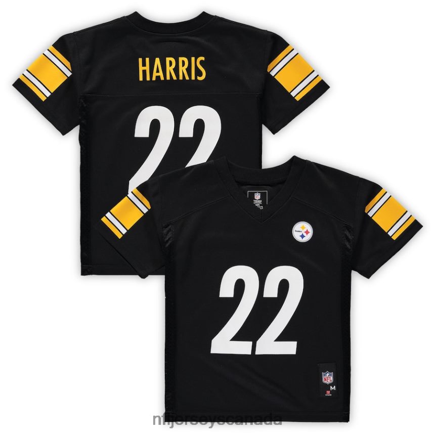 Men Preschool Pittsburgh Steelers Najee Harris Black Replica Player Jersey Clothing NFL TBXFR61376