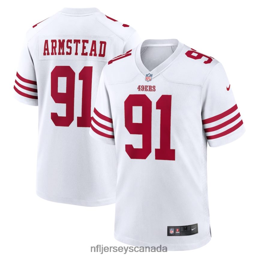 Men San Francisco 49ers Arik Armstead Nike White Player Game Jersey Clothing NFL TBXFR63389