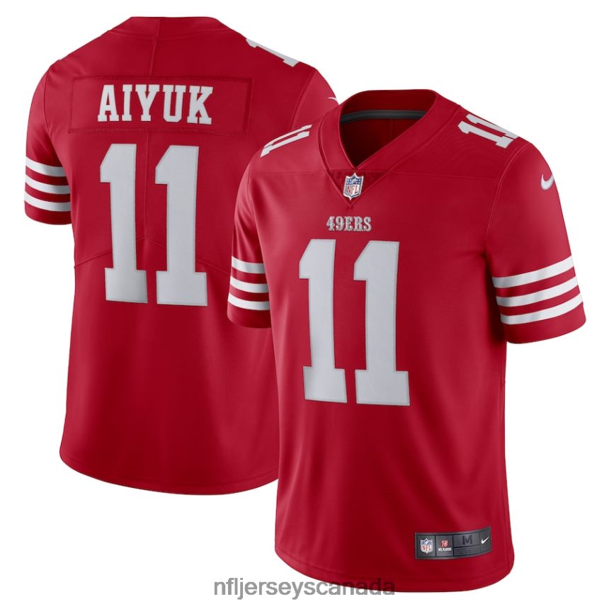 Men San Francisco 49ers Brandon Aiyuk Nike Scarlet Vapor Limited Jersey Clothing NFL TBXFR62609