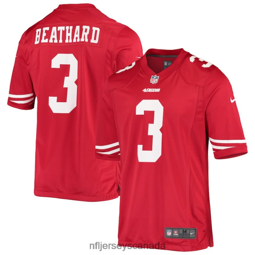 Men San Francisco 49ers C.J. Beathard Nike Scarlet Game Player Jersey Clothing NFL TBXFR64541