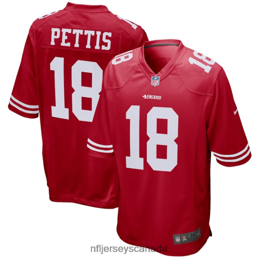 Men San Francisco 49ers Dante Pettis Nike Scarlet Player Game Jersey Clothing NFL TBXFR62955