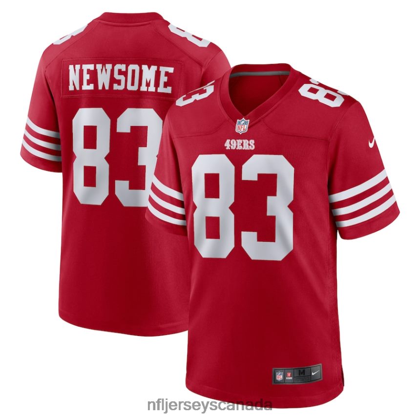 Men San Francisco 49ers Dazz Newsome Nike Scarlet Home Game Player Jersey Clothing NFL TBXFR65584