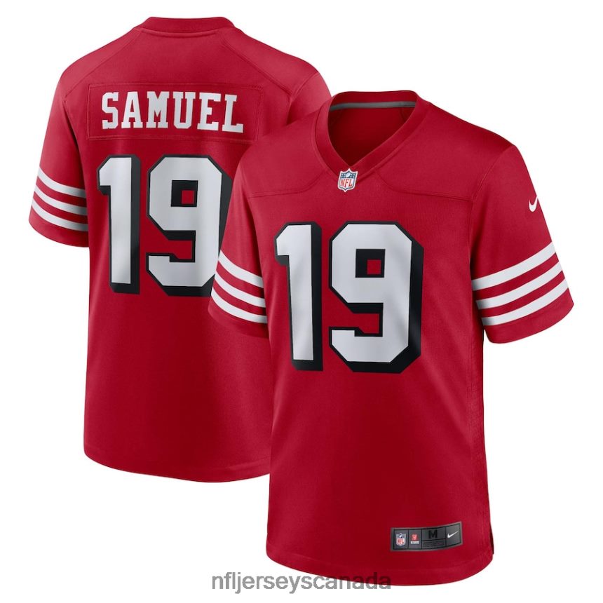 Men San Francisco 49ers Deebo Samuel Nike Scarlet Alternate Game Jersey Clothing NFL TBXFR6779