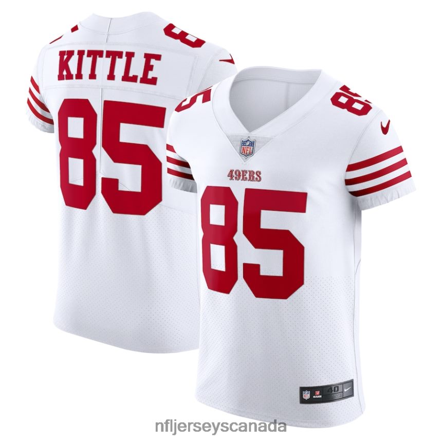 Men San Francisco 49ers George Kittle Nike White Vapor Elite Jersey Clothing NFL TBXFR62890