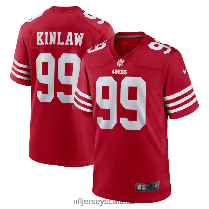 Men San Francisco 49ers Javon Kinlaw Nike Scarlet Team Player Game Jersey Clothing NFL TBXFR64083