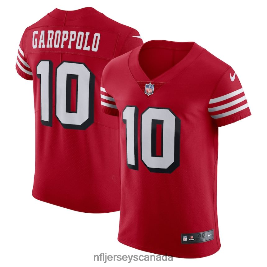 Men San Francisco 49ers Jimmy Garoppolo Nike Scarlet Alternate Vapor Elite Jersey Clothing NFL TBXFR6446