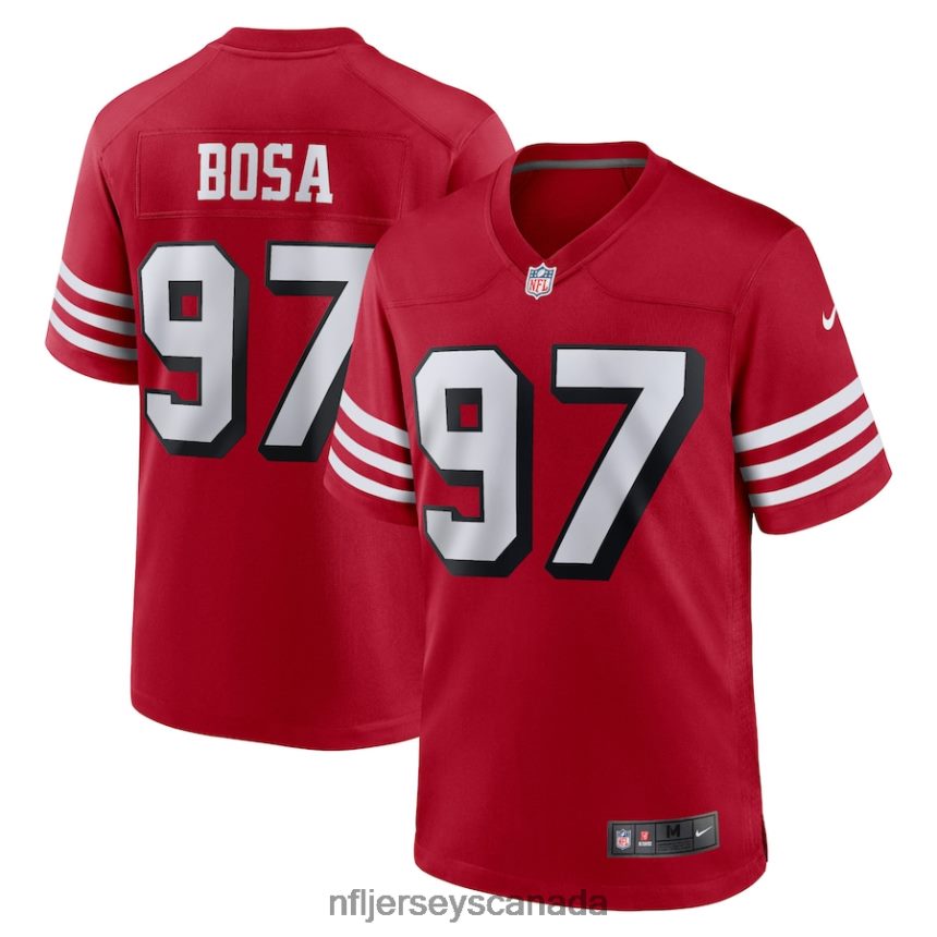 Men San Francisco 49ers Nick Bosa Nike Scarlet Alternate Game Player Jersey Clothing NFL TBXFR6329