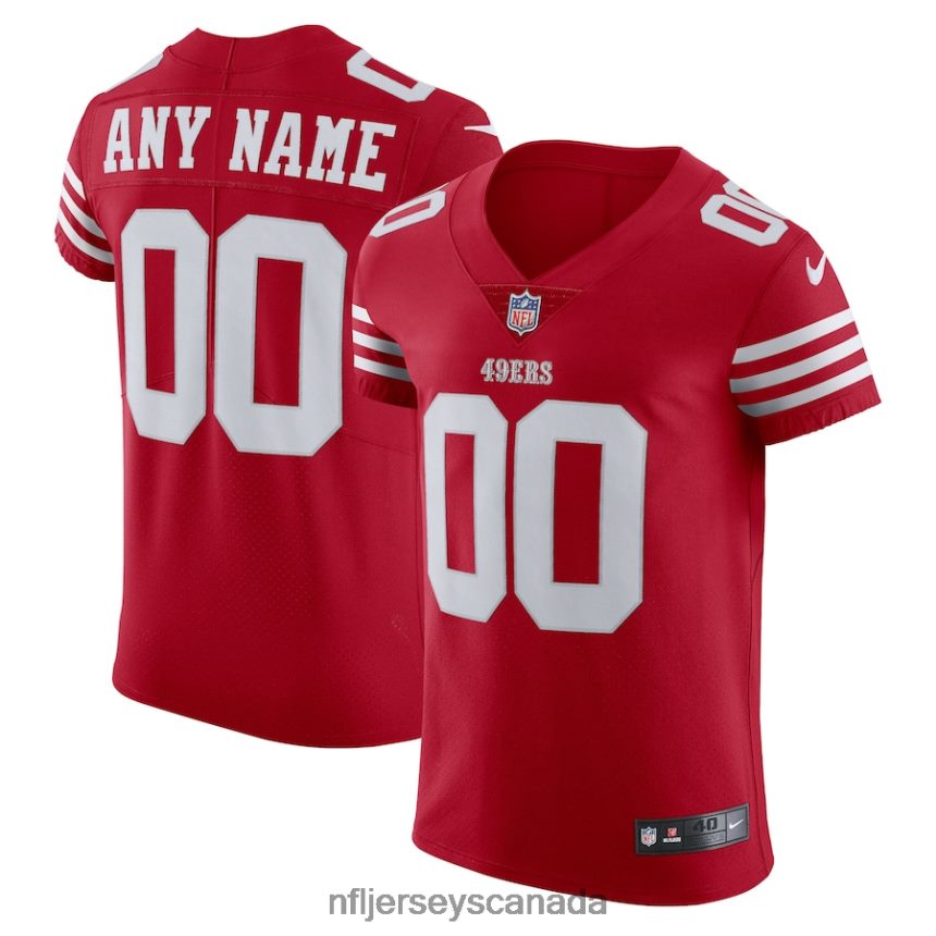 Men San Francisco 49ers Nike Scarlet Vapor Elite Custom Jersey Clothing NFL TBXFR6306