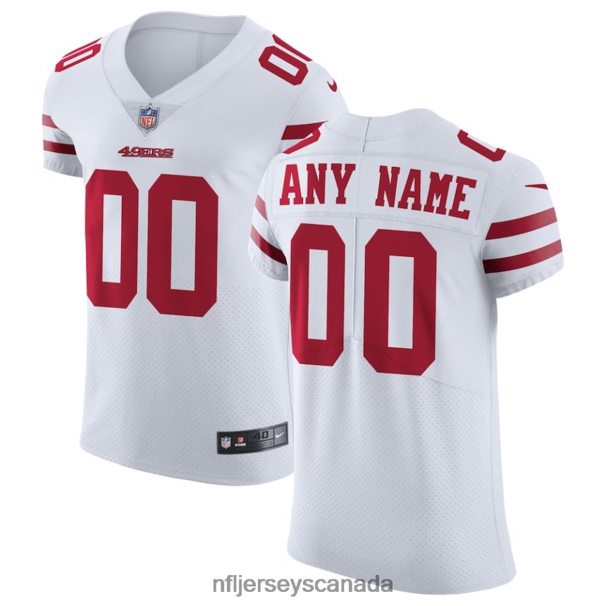 Men San Francisco 49ers Nike White Vapor Untouchable Elite Custom Jersey Clothing NFL TBXFR64830