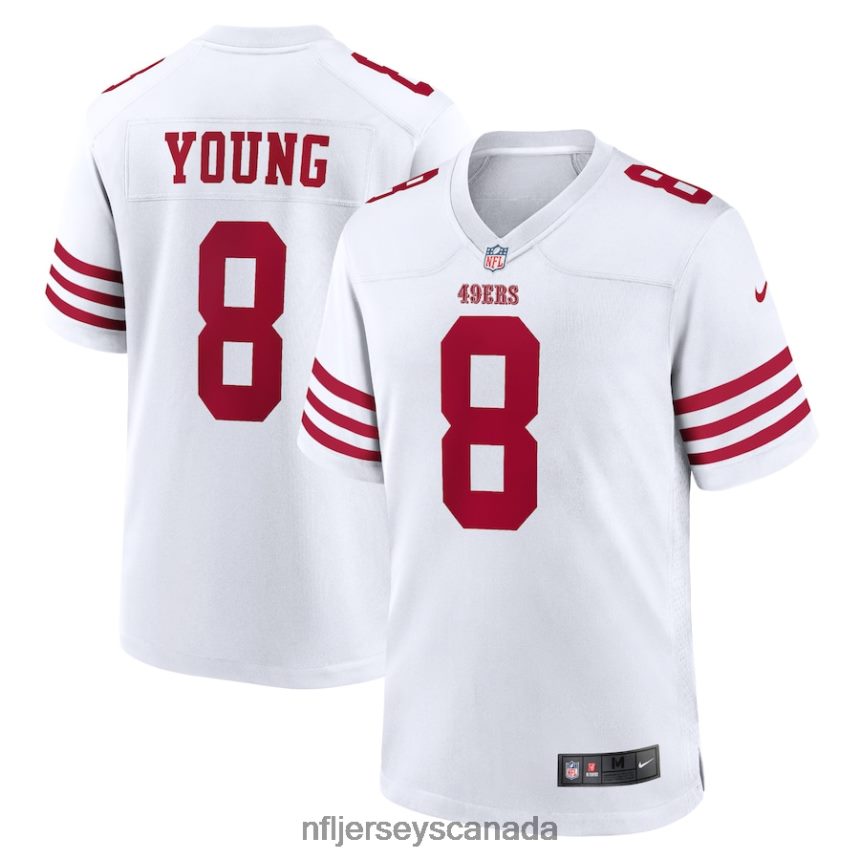 Men San Francisco 49ers Steve Young Nike White Retired Player Game Jersey Clothing NFL TBXFR61638