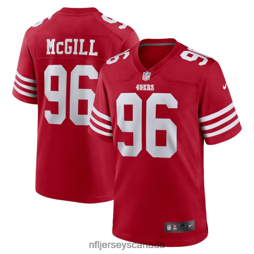 Men San Francisco 49ers T.Y. McGill Nike Scarlet Home Game Player Jersey Clothing NFL TBXFR63741