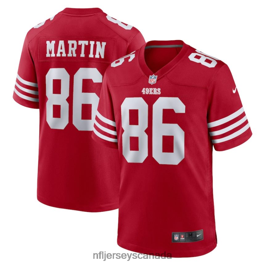 Men San Francisco 49ers Tay Martin Nike Scarlet Home Game Player Jersey Clothing NFL TBXFR66389
