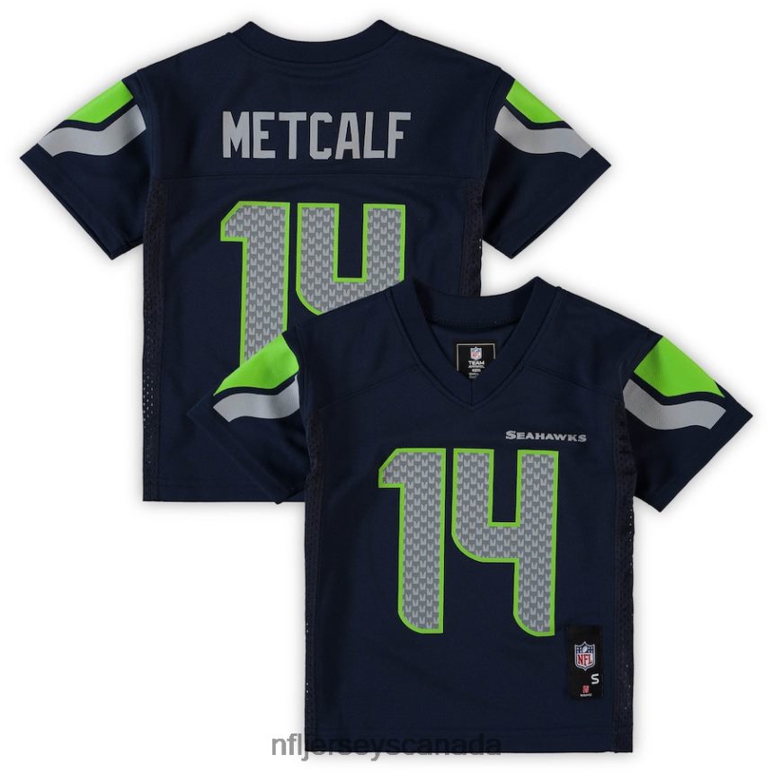 Men Preschool Seattle Seahawks DK Metcalf College Navy Replica Player Jersey Clothing NFL TBXFR6829