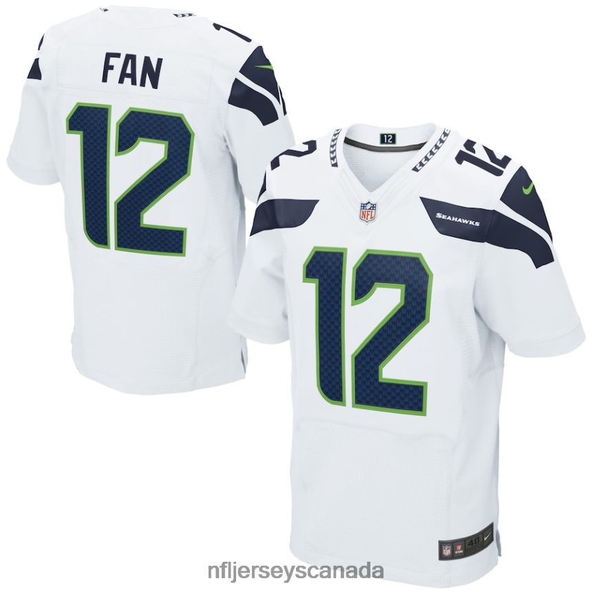 Men Seattle Seahawks 12s Nike White Elite Jersey Clothing NFL TBXFR62991