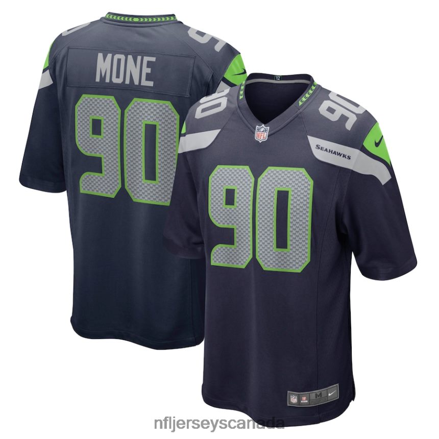 Men Seattle Seahawks Bryan Mone Nike College Navy Game Jersey Clothing NFL TBXFR64391