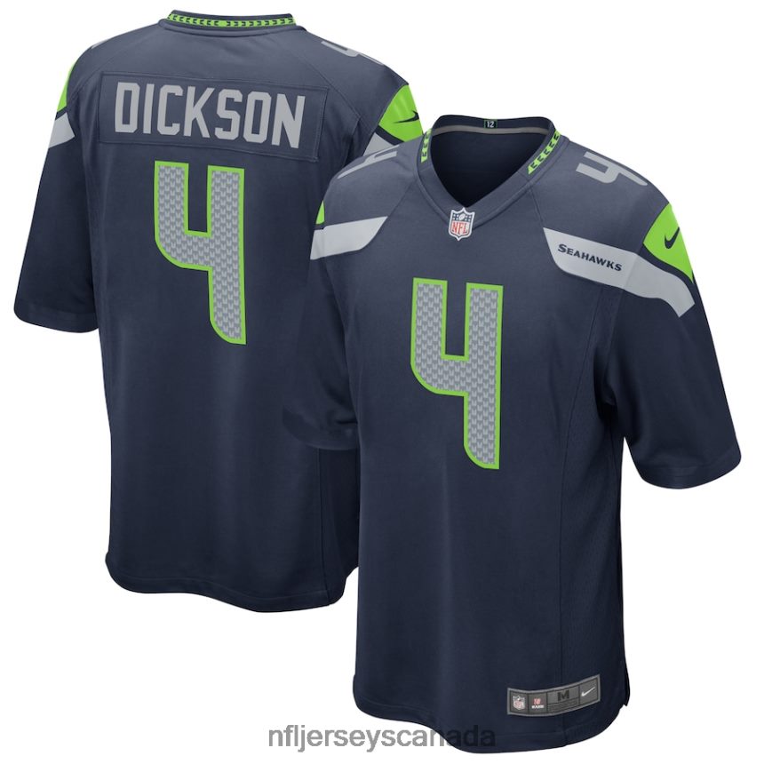 Men Seattle Seahawks Michael Dickson Nike College Navy Game Jersey Clothing NFL TBXFR61954