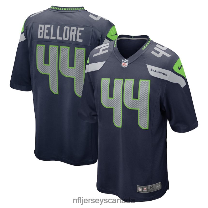 Men Seattle Seahawks Nick Bellore Nike College Navy Game Jersey Clothing NFL TBXFR64151