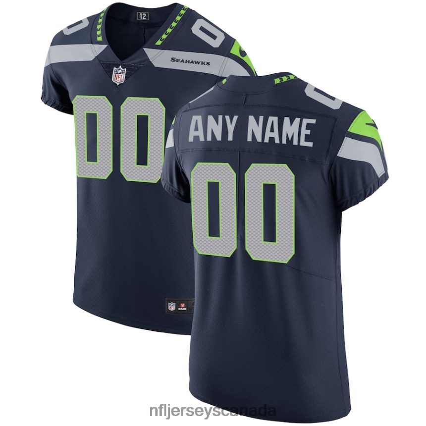 Men Seattle Seahawks Nike Navy Vapor Untouchable Custom Elite Jersey Clothing NFL TBXFR61154