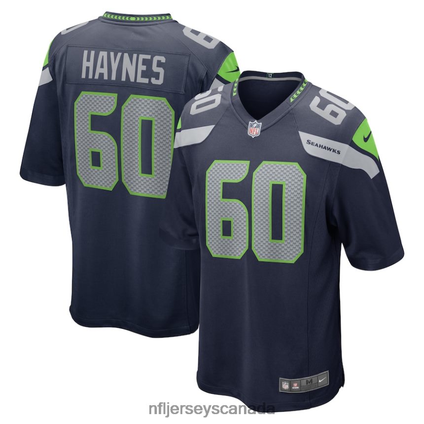 Men Seattle Seahawks Phil Haynes Nike College Navy Game Jersey Clothing NFL TBXFR64280