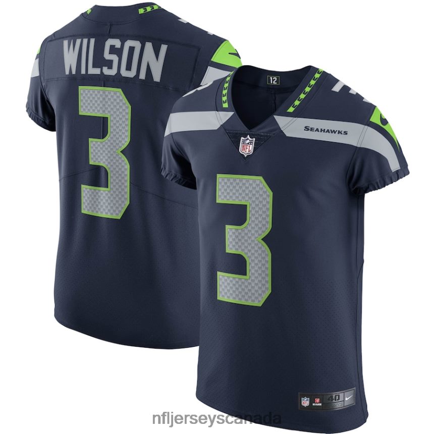 Men Seattle Seahawks Russell Wilson Nike College Navy Vapor Elite Player Jersey Clothing NFL TBXFR6733