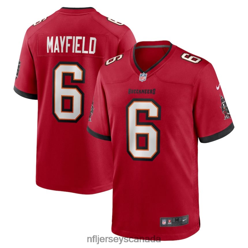 Men Tampa Bay Buccaneers Baker Mayfield Nike Red Game Jersey Clothing NFL TBXFR648