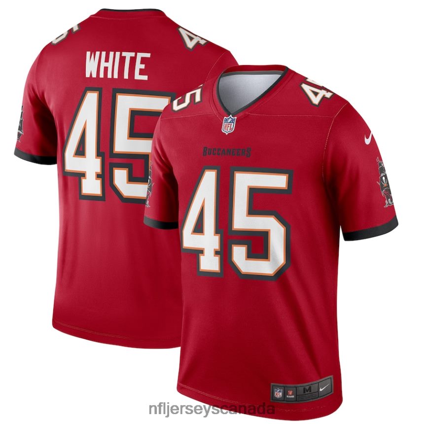 Men Tampa Bay Buccaneers Devin White Nike Red Legend Jersey Clothing NFL TBXFR61756