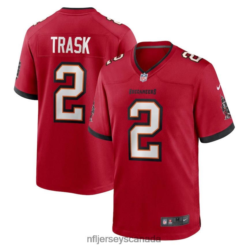 Men Tampa Bay Buccaneers Kyle Trask Nike Red Game Player Jersey Clothing NFL TBXFR62257