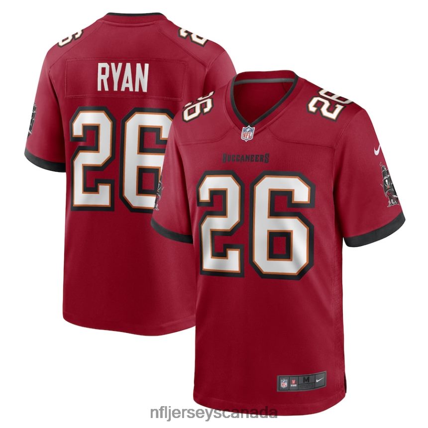 Men Tampa Bay Buccaneers Logan Ryan Nike Red Game Player Jersey Clothing NFL TBXFR66214