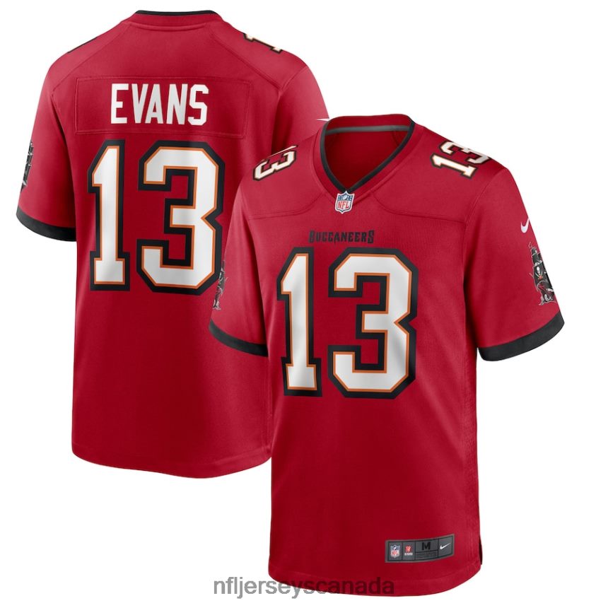 Men Tampa Bay Buccaneers Mike Evans Nike Red Game Jersey Clothing NFL TBXFR6248