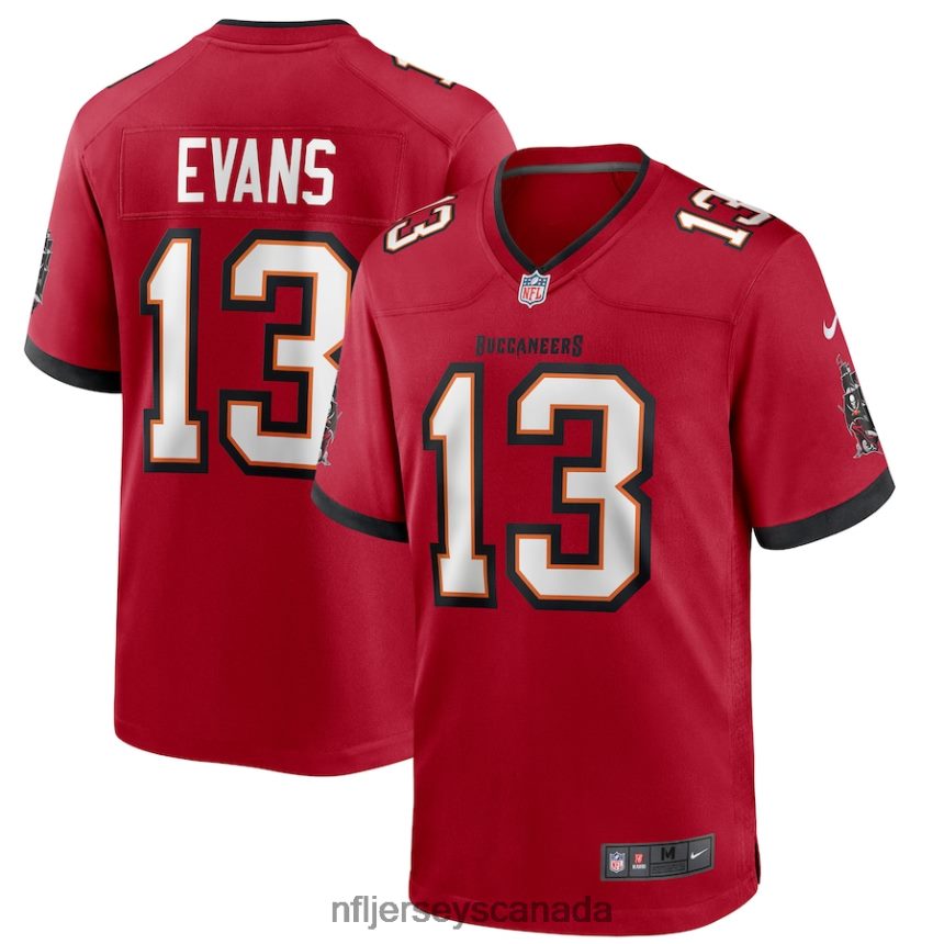 Men Tampa Bay Buccaneers Mike Evans Nike Red Player Game Jersey Clothing NFL TBXFR62637