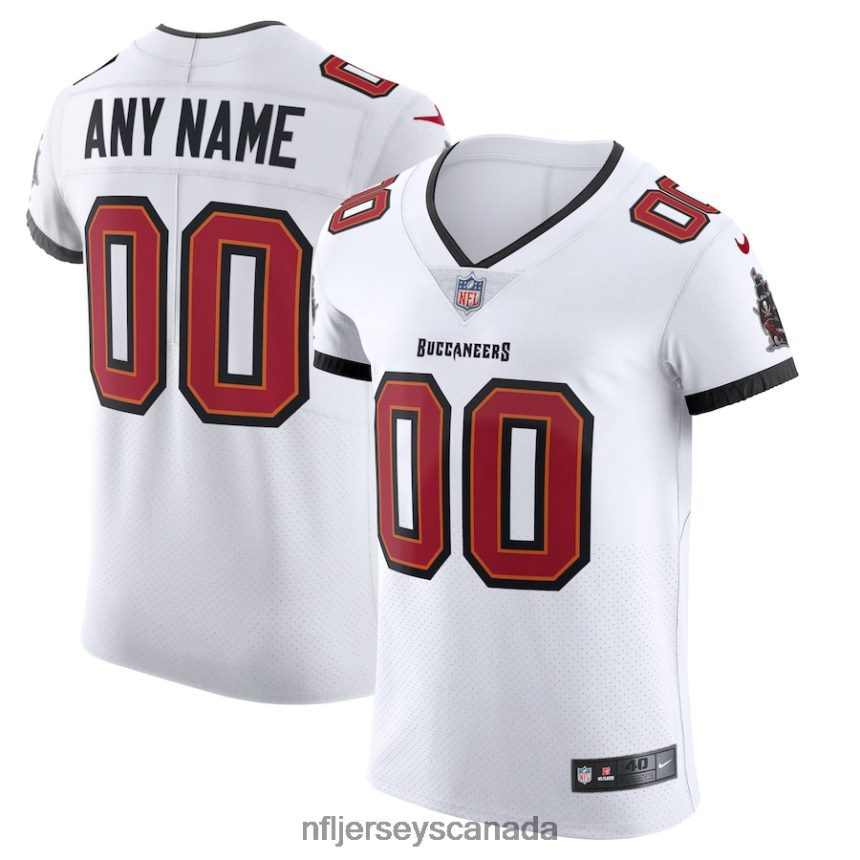 Men Tampa Bay Buccaneers Nike White Vapor Elite Custom Jersey Clothing NFL TBXFR64831