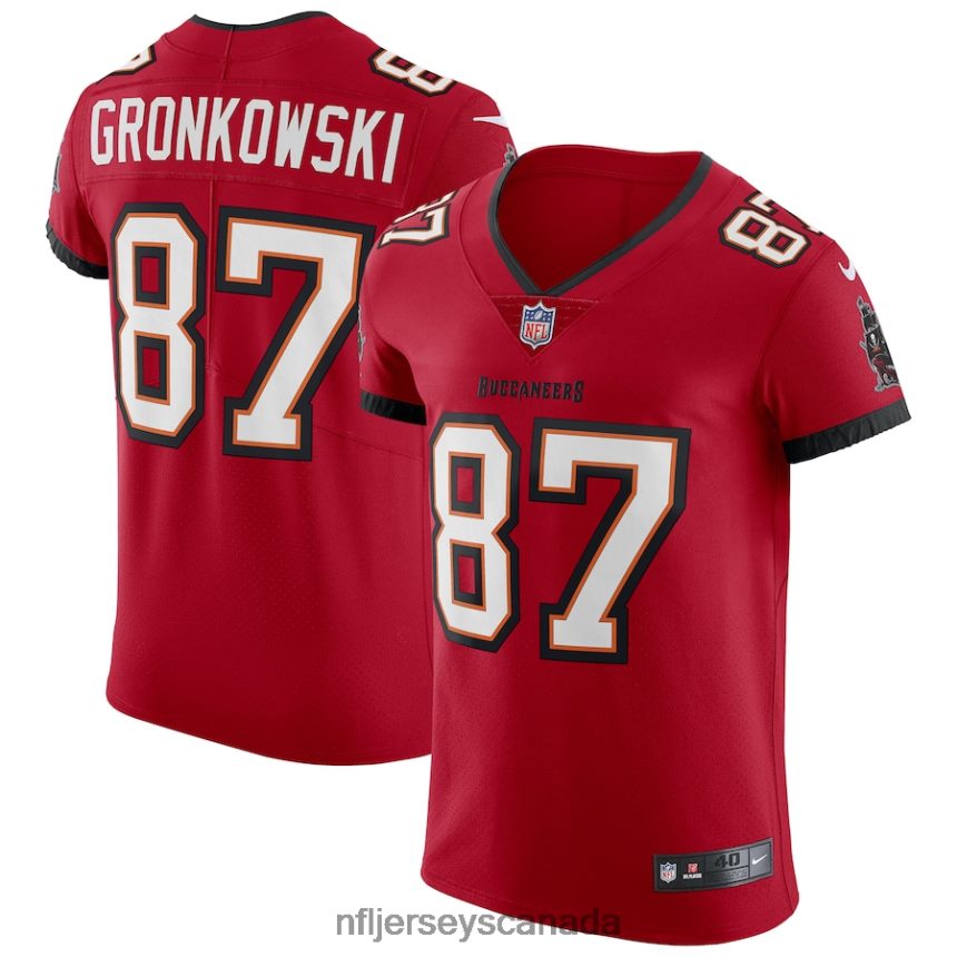 Men Tampa Bay Buccaneers Rob Gronkowski Nike Red Vapor Elite Jersey Clothing NFL TBXFR63174
