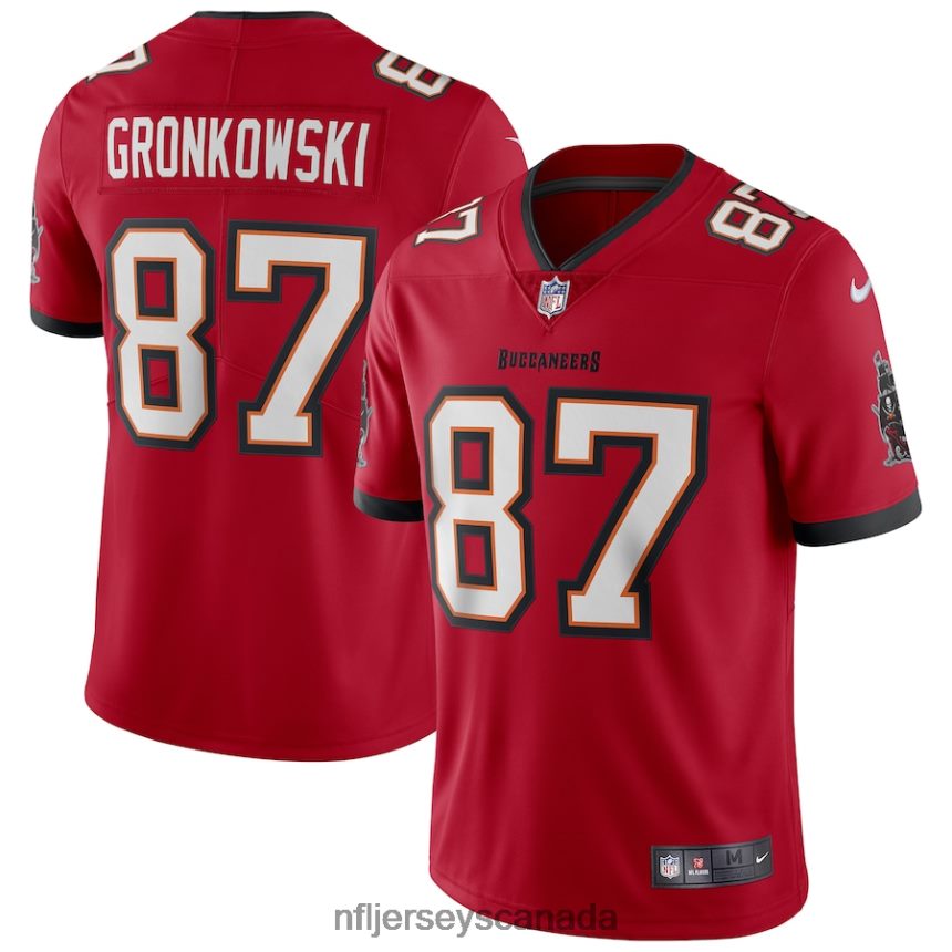 Men Tampa Bay Buccaneers Rob Gronkowski Nike Red Vapor Limited Jersey Clothing NFL TBXFR61619