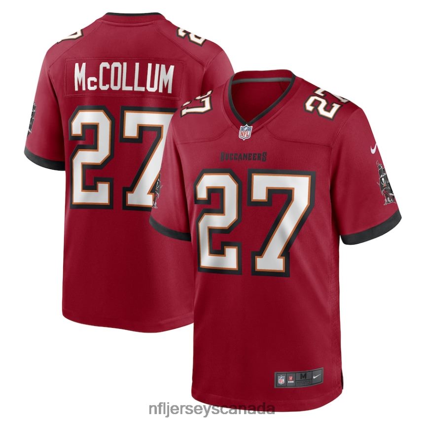 Men Tampa Bay Buccaneers Zyon McCollum Nike Red Game Player Jersey Clothing NFL TBXFR64507