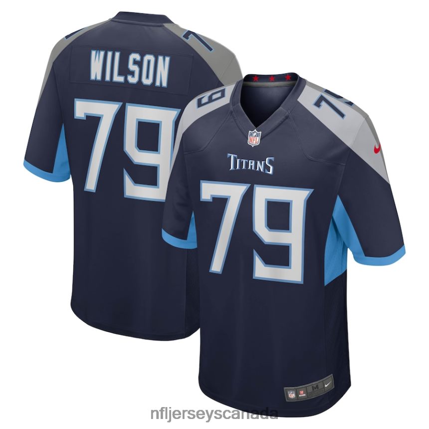 Men Tennessee Titans Isaiah Wilson Nike Navy Game Jersey Clothing NFL TBXFR64951