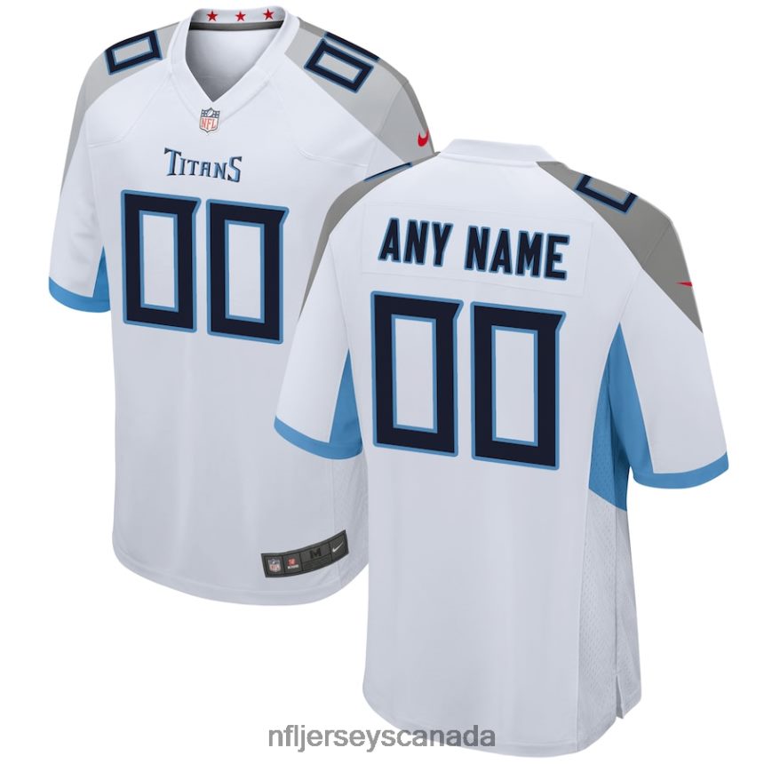 Men Tennessee Titans Nike White Custom Game Jersey Clothing NFL TBXFR6165