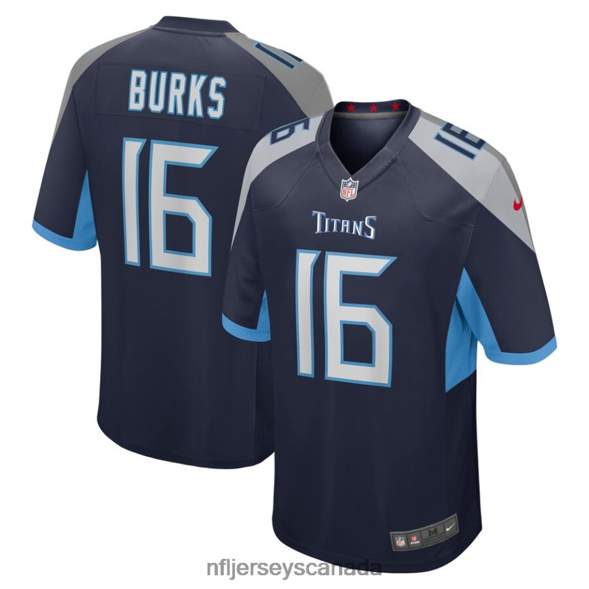 Men Tennessee Titans Treylon Burks Nike Navy Player Game Jersey Clothing NFL TBXFR6543