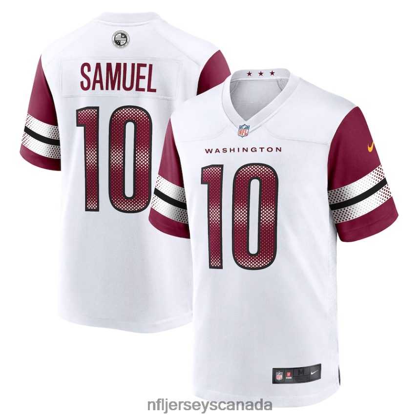 Men Washington Commanders Curtis Samuel Nike White Away Game Player Jersey Clothing NFL TBXFR66774