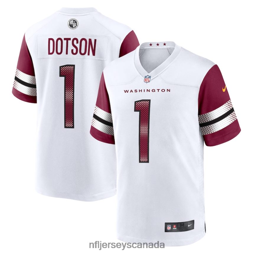 Men Washington Commanders Jahan Dotson Nike White Game Player Jersey Clothing NFL TBXFR61484