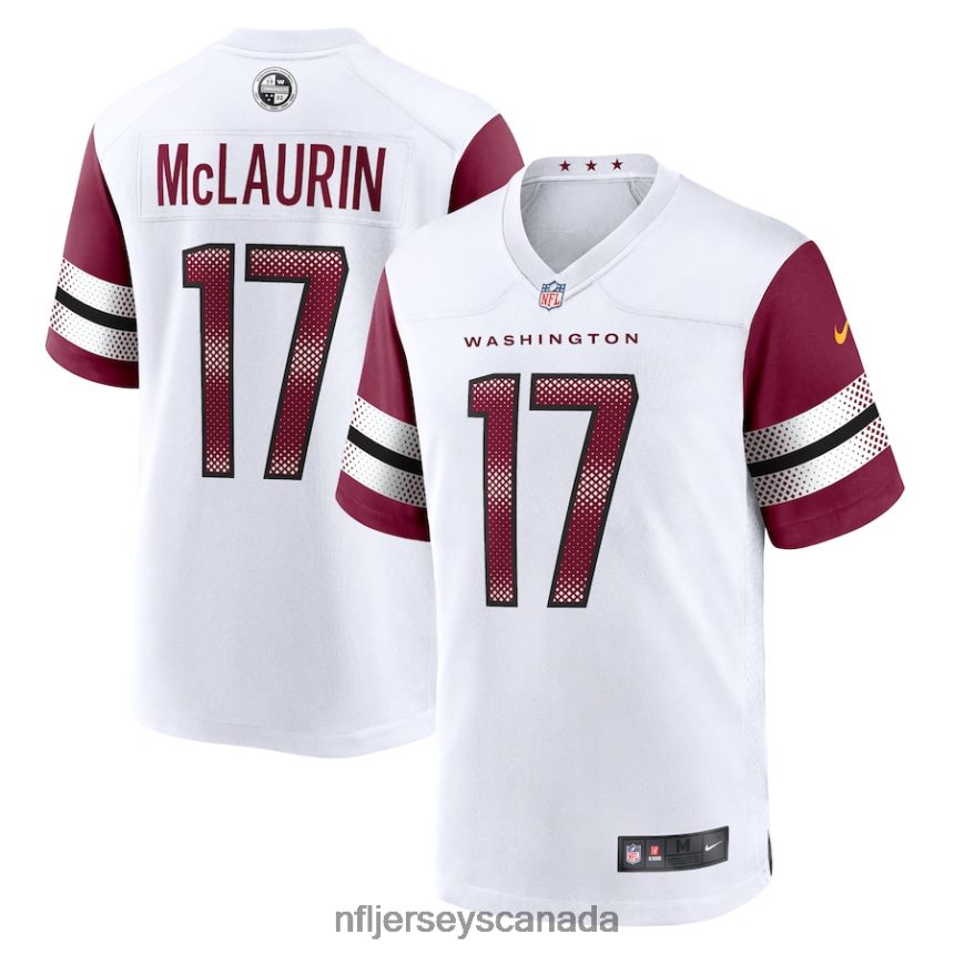 Men Washington Commanders Terry McLaurin Nike White Game Jersey Clothing NFL TBXFR61598