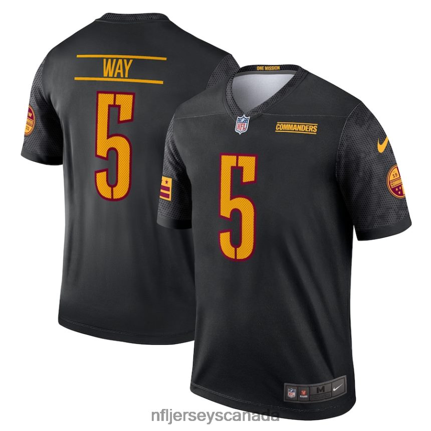 Men Washington Commanders Tress Way Nike Black Alternate Legend Jersey Clothing NFL TBXFR61765