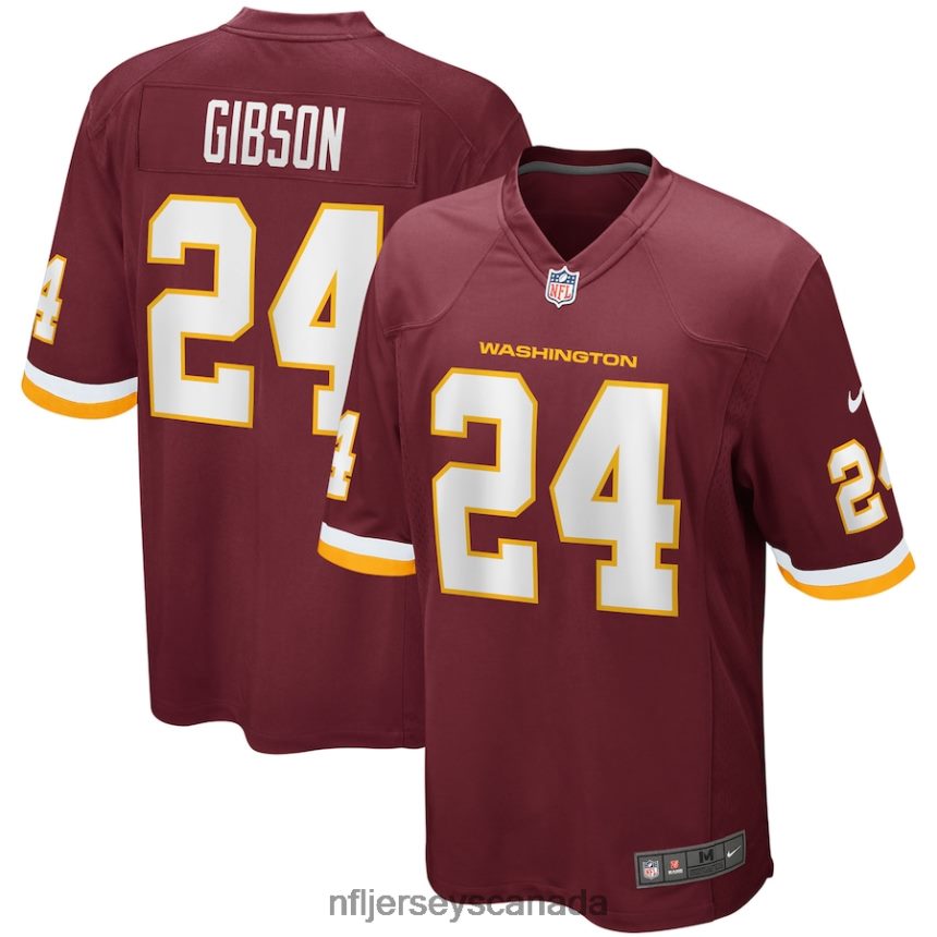 Men Washington Football Team Antonio Gibson Nike Burgundy Game Jersey Clothing NFL TBXFR64612