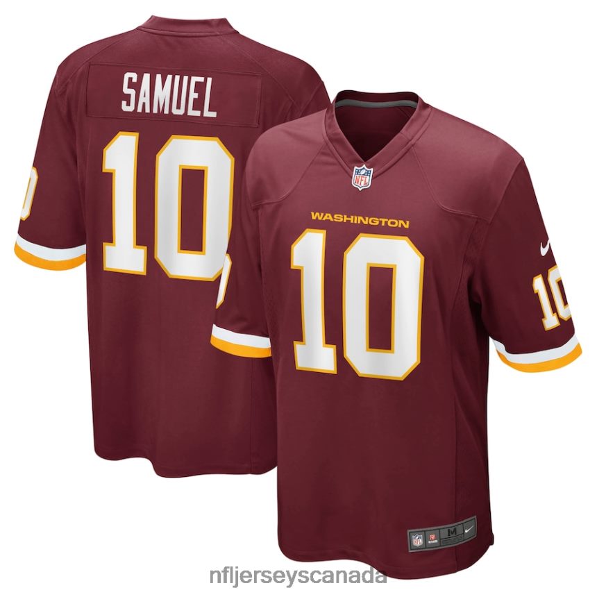 Men Washington Football Team Curtis Samuel Nike Burgundy Game Player Jersey Clothing NFL TBXFR66649