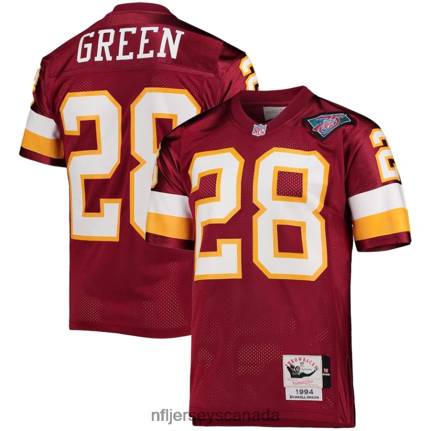 Men Washington Football Team Darrell Green Mitchell & Ness Burgundy 1994 Authentic Retired Player Jersey Clothing NFL TBXFR62548