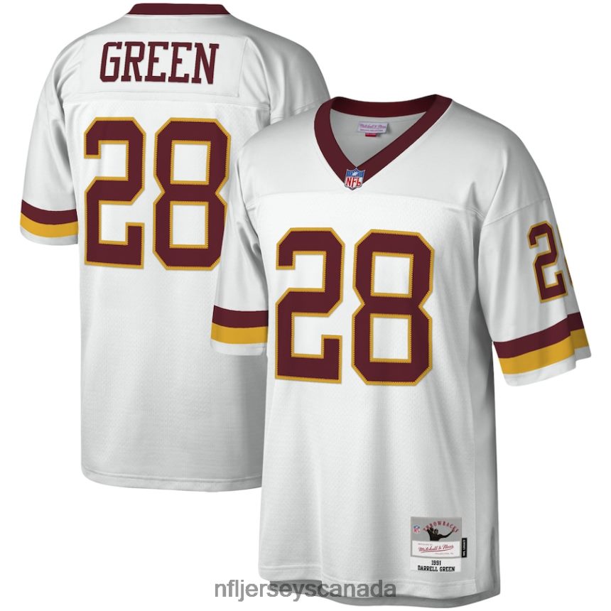 Men Washington Football Team Darrell Green Mitchell & Ness White Legacy Replica Jersey Clothing NFL TBXFR61688
