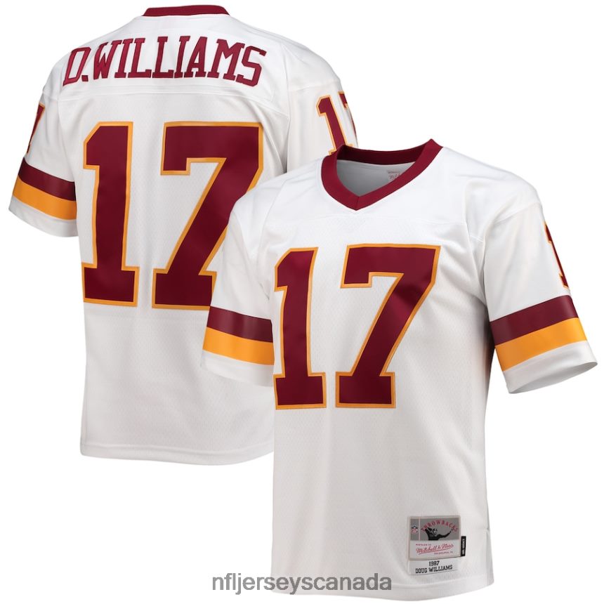 Men Washington Football Team Doug Williams Mitchell & Ness White 1987 Legacy Replica Jersey Clothing NFL TBXFR61716
