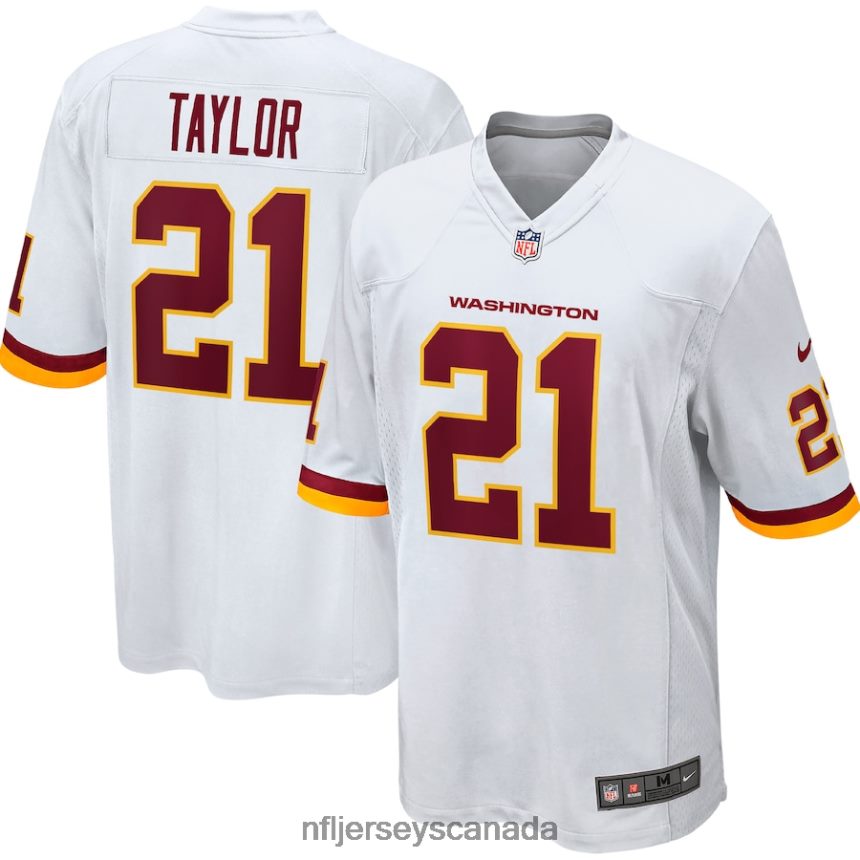 Men Washington Football Team Sean Taylor Nike White Retired Player Team Game Jersey Clothing NFL TBXFR61452