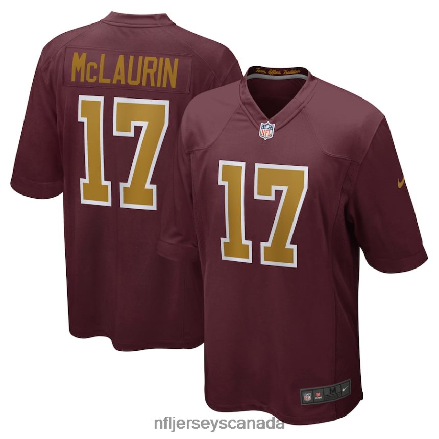Men Washington Football Team Terry McLaurin Nike Burgundy Alternate Game Jersey Clothing NFL TBXFR62743